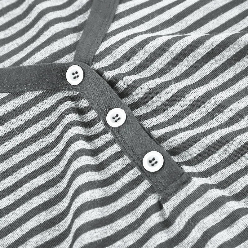 Korean Style Stripe Patchwork Women T-Shirts Short Sleeves Slim Fit Simple Causal Office Lady Clothing